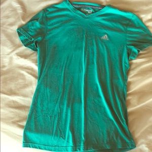 Green Adidas workout shirt